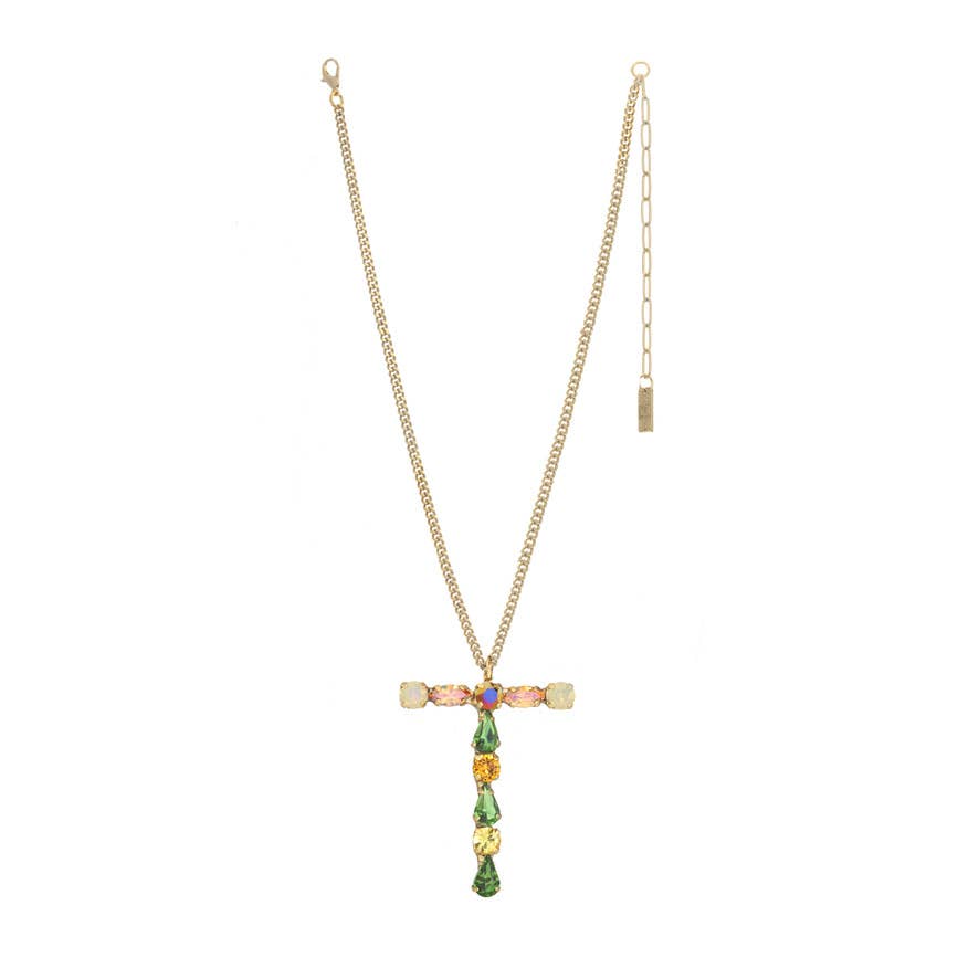 TOVA - Wholesale Pendant/Charm Necklace - Monograms in Neon Necklace20