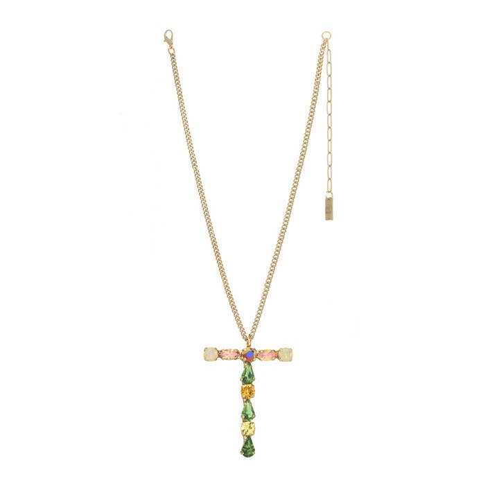 TOVA - Wholesale Pendant/Charm Necklace - Monograms in Neon Necklace20