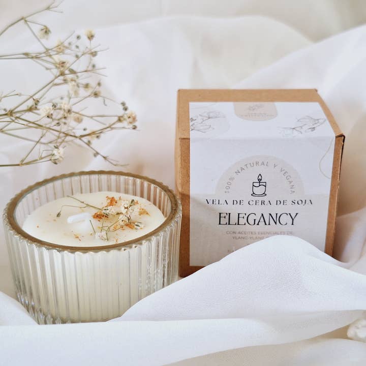 Your Nice Things - Candles - - Venta al por mayor Velas en tarros - Vela de soja en tarro de cristal (mini) ylang-ylang y jazmín