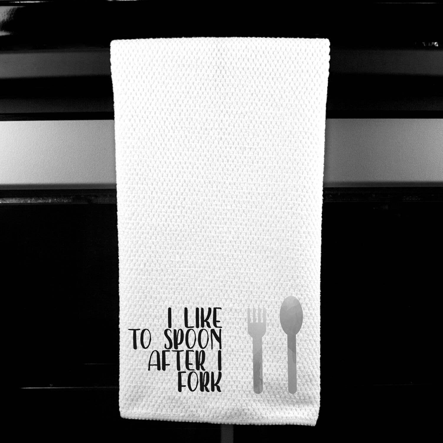 Dasha Alexander - Wholesale Tea Towel - I Like to Spoon Microfiber Towel0