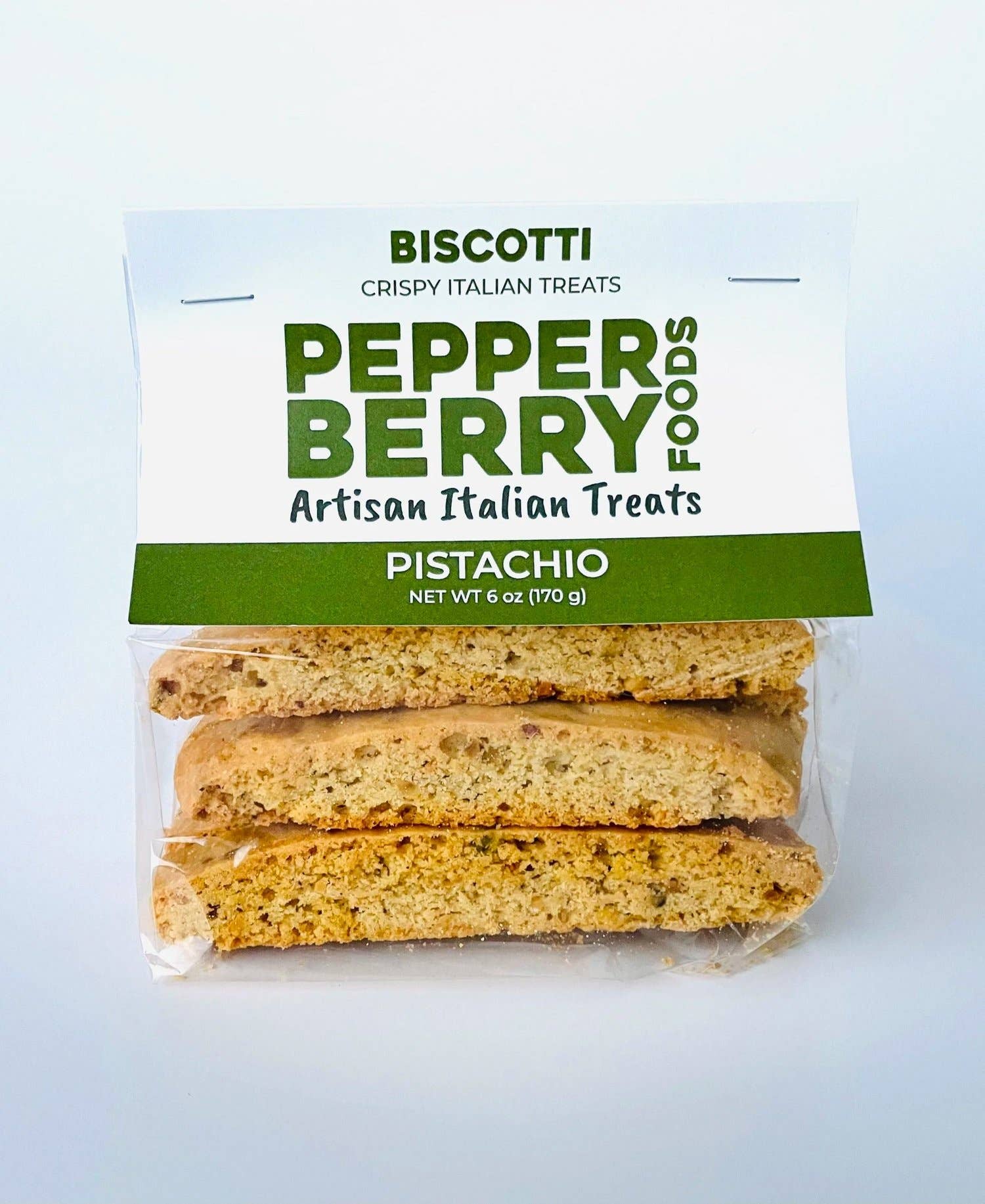 Pepperberry Foods LLC - Wholesale Cookie - Pistachio Biscotti