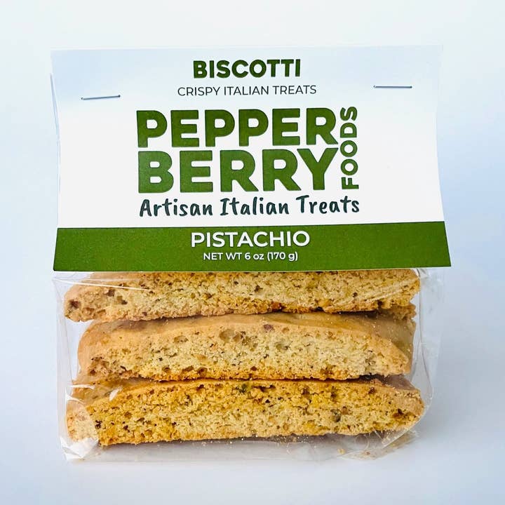 Pepperberry Foods LLC - Wholesale Cookie - Pistachio Biscotti0