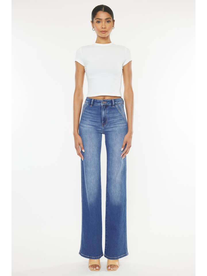 MEDIUM ULTRA HIGH RISE HOLLY FLARE JEANS-KC9248M-OP for wholesale on Faire11