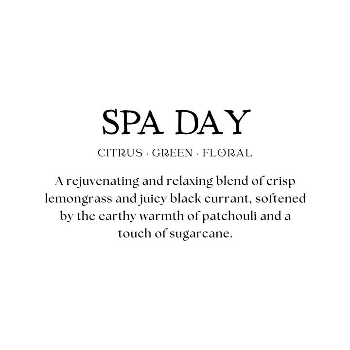 Haus II Home, LLC - Wholesale Jar/Filled Candle - Hand-Poured Candle - Spa Day1