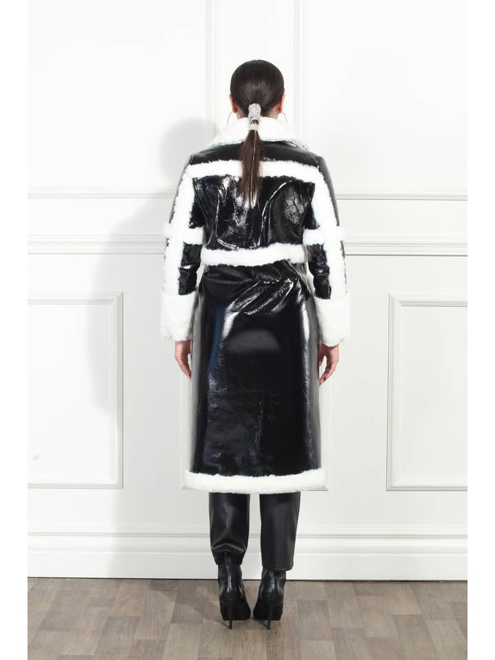 Love The Queen – Casaco de pele/imitação de pele - Mulher por atacado – Estilo Moda Luxo LM-352, 1 Pc. Casaco3