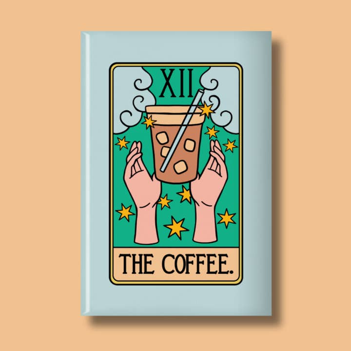 The Coffee Tarot Card Fridge Magnet for wholesale by Indigo Maiden