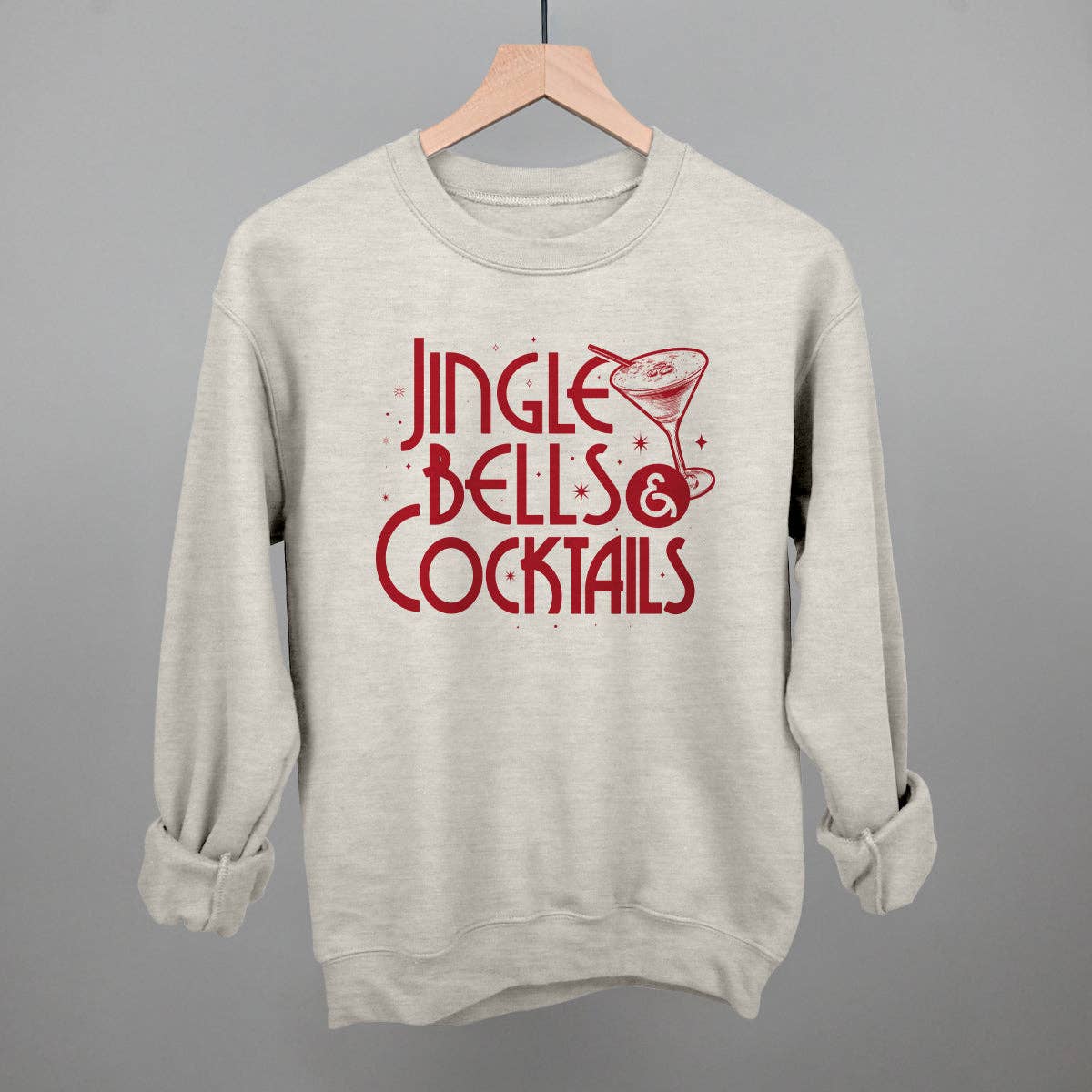 Ivy + Cloth - Wholesale Graphic Sweatshirt - Women's - Jingle Bells & Cocktails10