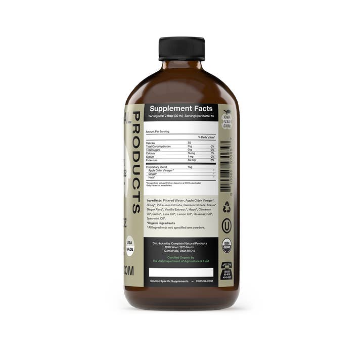 Complete Natural Products - Wholesale Oral Supplement/Vitamin - Acid Reflux Complete - 16oz Glass Bottle