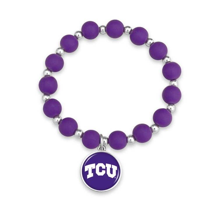 Texas Christian Horned Frogs Leah Bracelet for wholesale by From The Heart