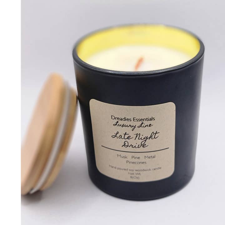 Late Night Drive Woodwick Candle for wholesale by DreadiesEssentials