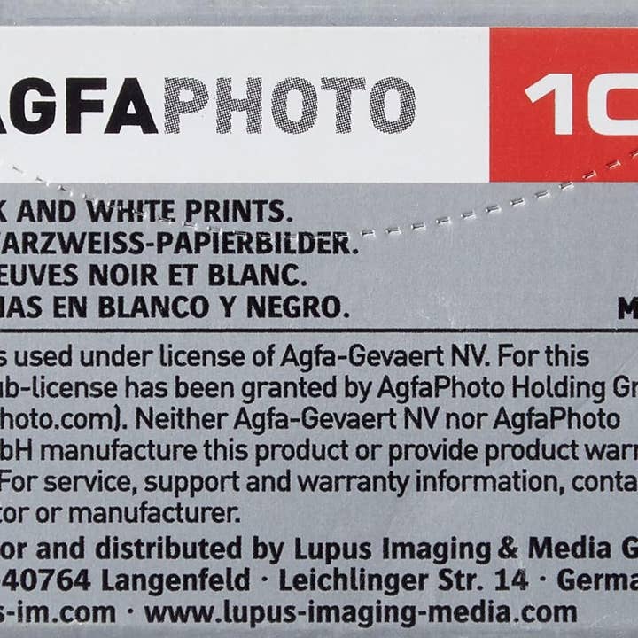 GT COMPANY - Wholesale Disposable Camera - B&W APX100 Professional 135-36 Agfaphoto Film5