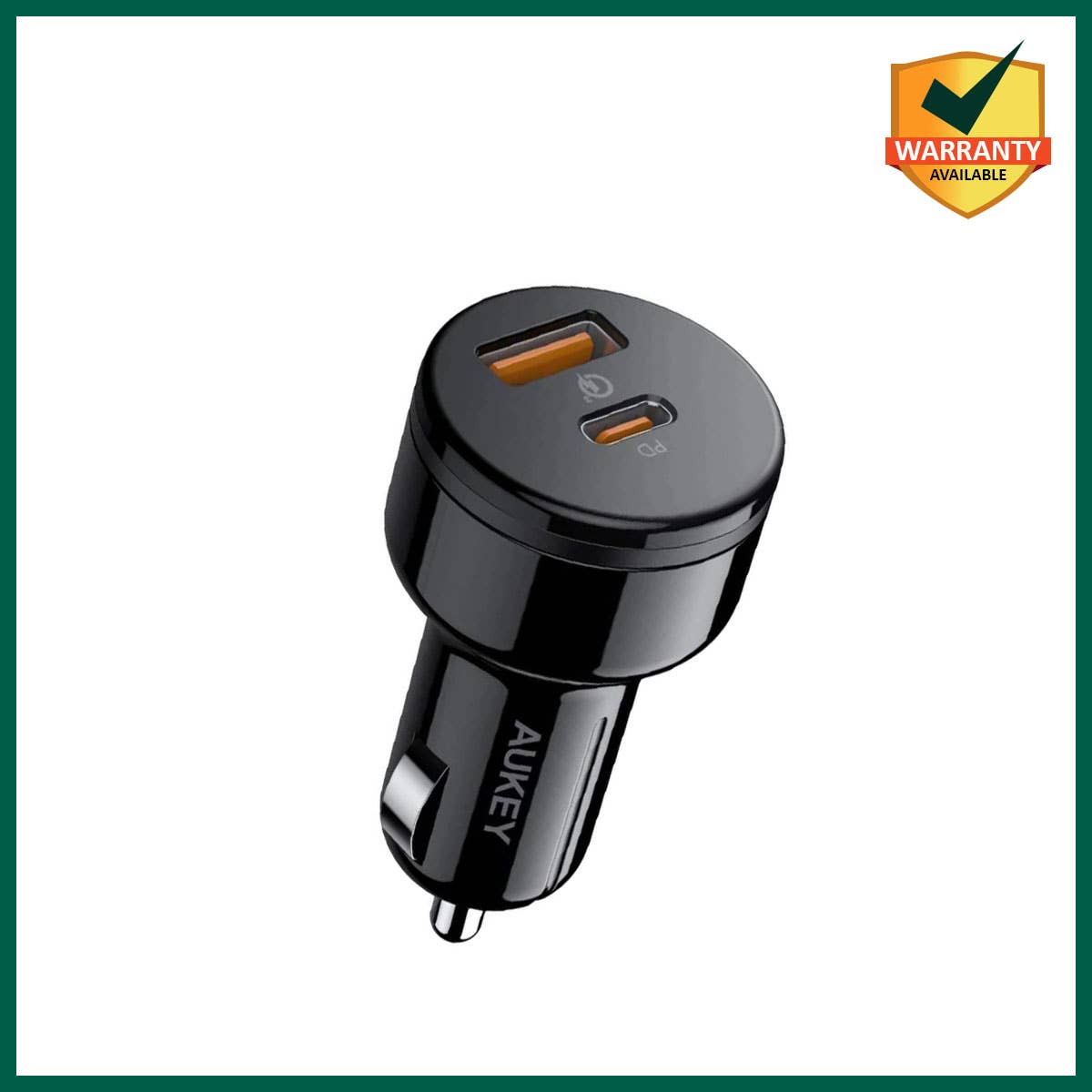 Above Edge - Vendita all'ingrosso Caricatori portatili - Caricatore da auto USB-C da 36W, colore nero