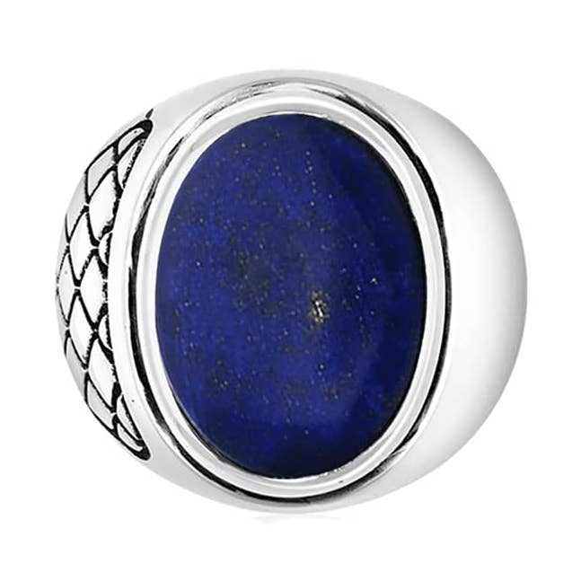 Asymmetrisk lapis mäns silverring för wholesale av Orus bijoux men