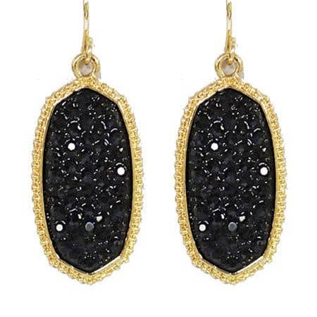 MiMi Wholesale - Wholesale Dangle Earrings - VE1550 Pave Rhinestone Oval Hexagon Drop Earrings3