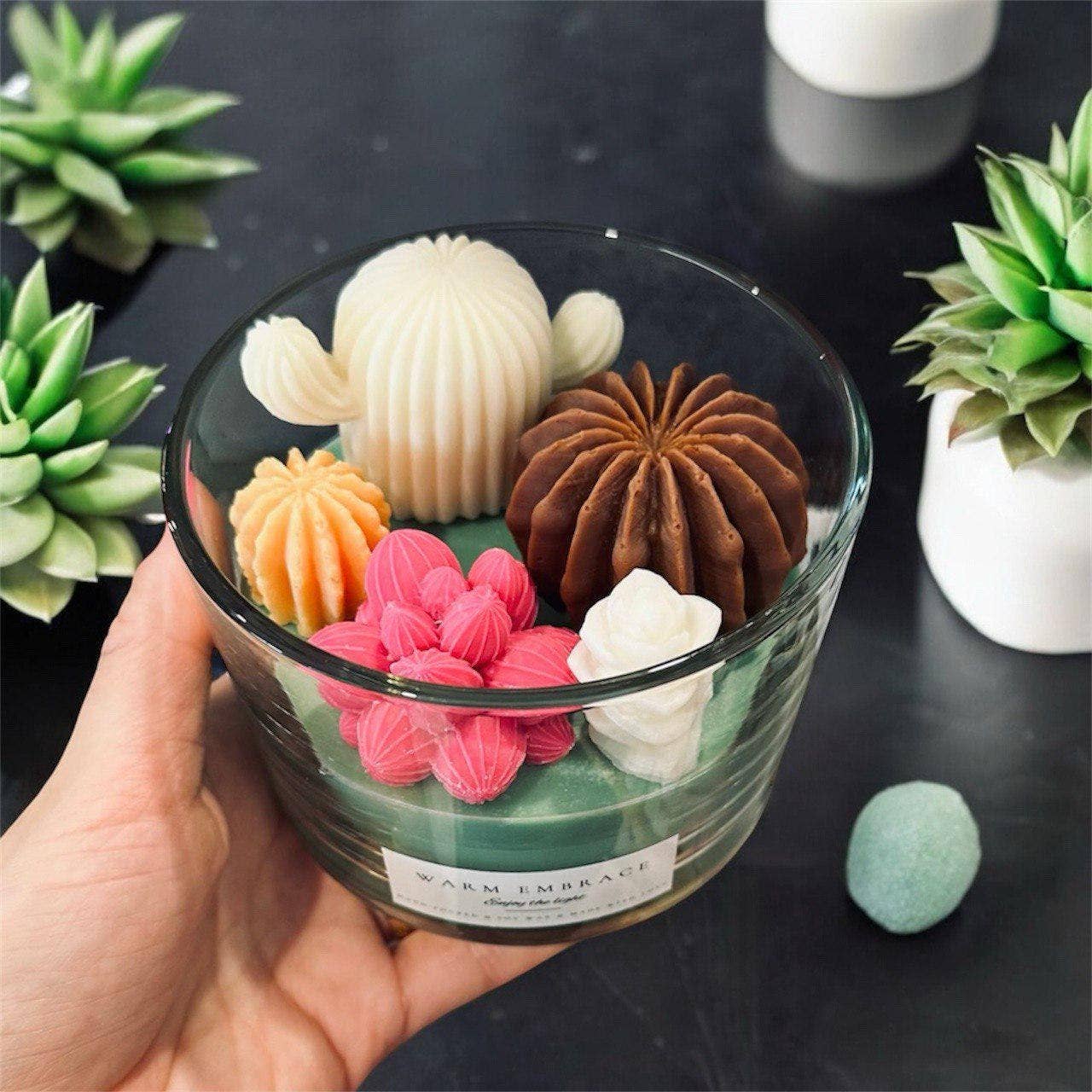 Karly’s Candles - Wholesale Novelty candle - Handmade 16oz Succulent Soy Wax Candle for Plant Lovers6