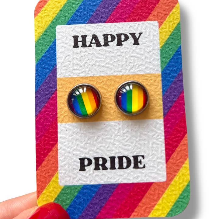 Rainbow Earrings, Gay Pride for wholesale by Dans l'Air du Temps Bijoux