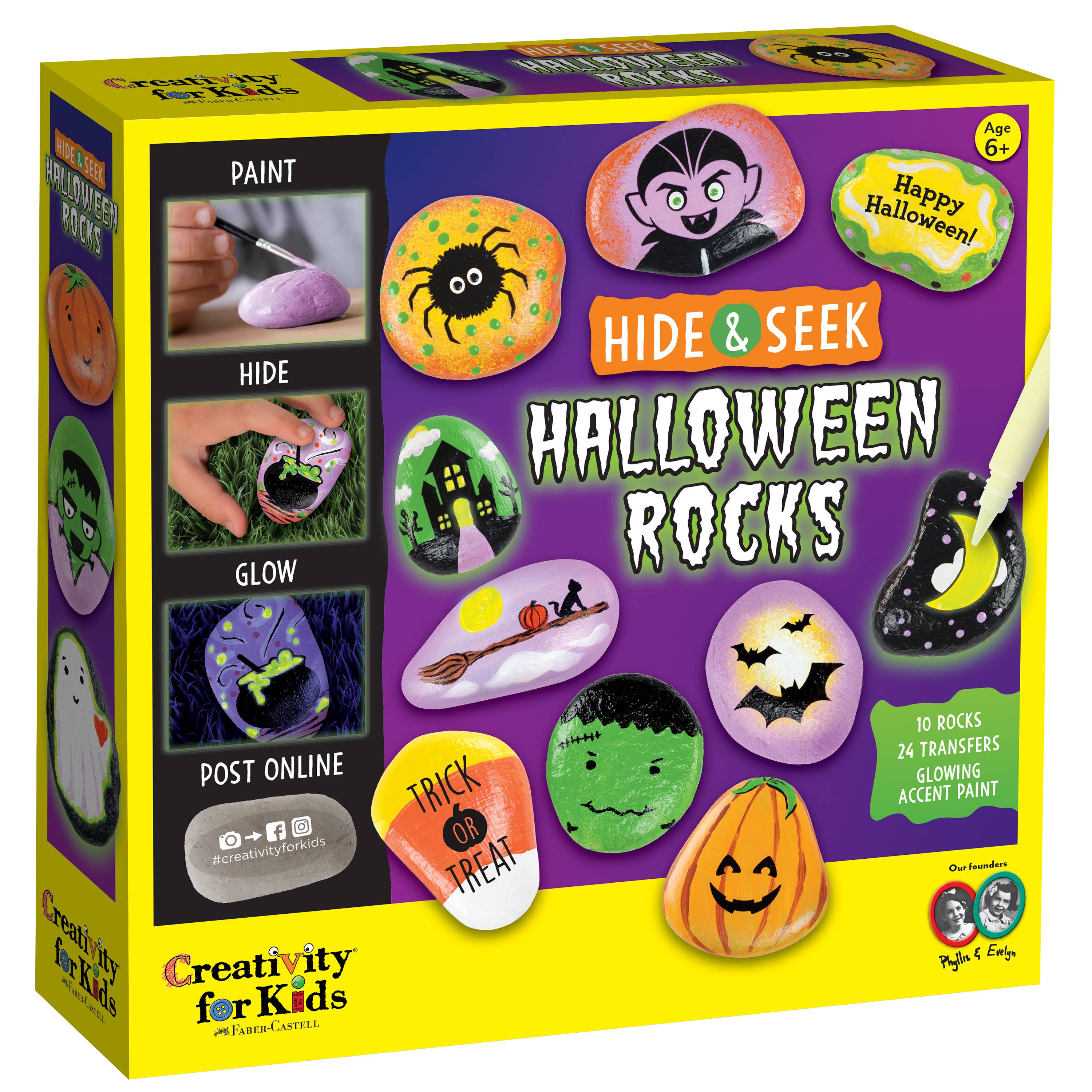 Faber-Castell / Creativity for Kids - Wholesale DIY Craft Kit - Kids - Halloween Hide & Seek Rock Painting Craft Kit for Kids6