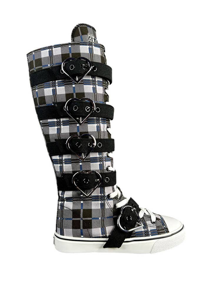 RAWR XD HEARTS - BLACK PLAID for wholesale by STRANGE CVLT