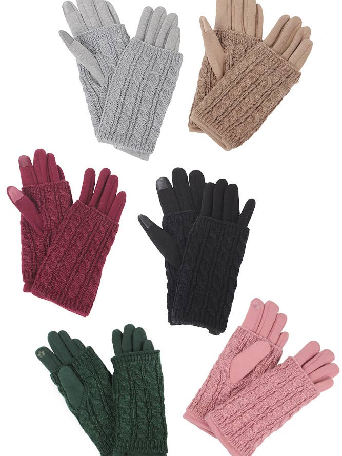 3 i 1 Kabel Strik Handsker for engroshandel hos Hana