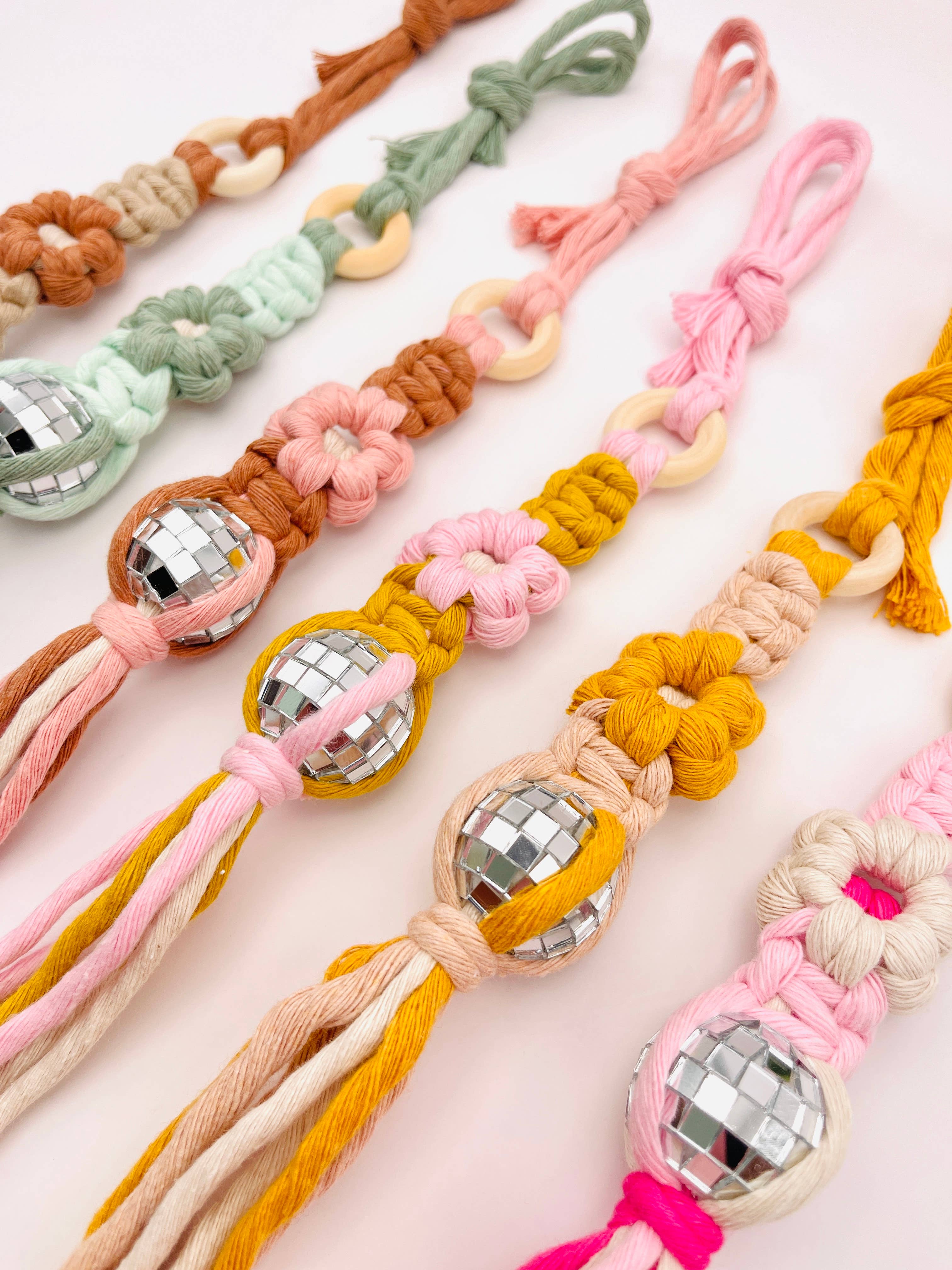 MarissaDDesigns - Wholesale Car Decorative Charm - Women's - Disco Ball Flower Car Charm – Groovy Mirror Accessory 2