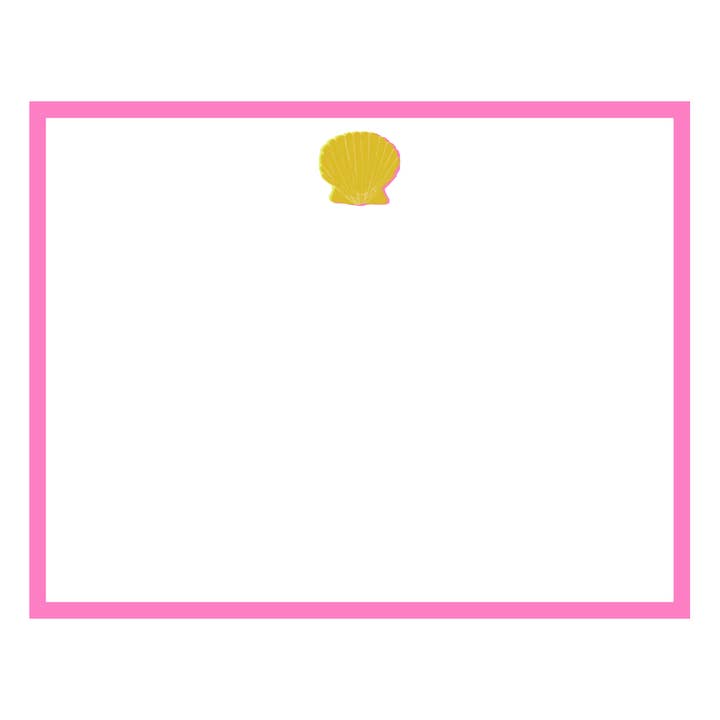 Conjunto de Cartões de Nota - Concha de Vieira Amarela por atacado de Mimi Paper LLC