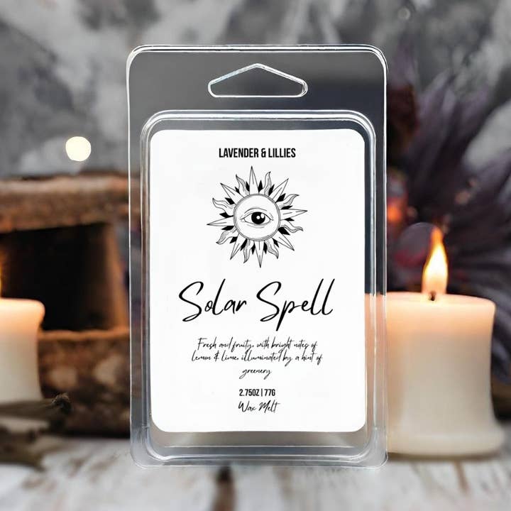 Solbesvärjelse - Kokosvaxsmältning - 78g Snäckskal för wholesale av Lavender & Lillies