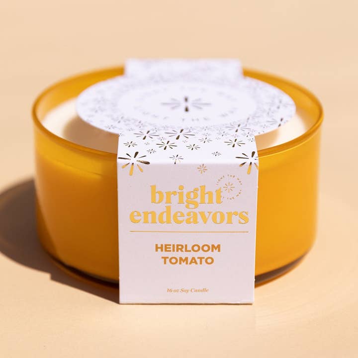 Bright Endeavors - Wholesale Jar/Filled Candle - 16 oz 3-Wick Heirloom Tomato0