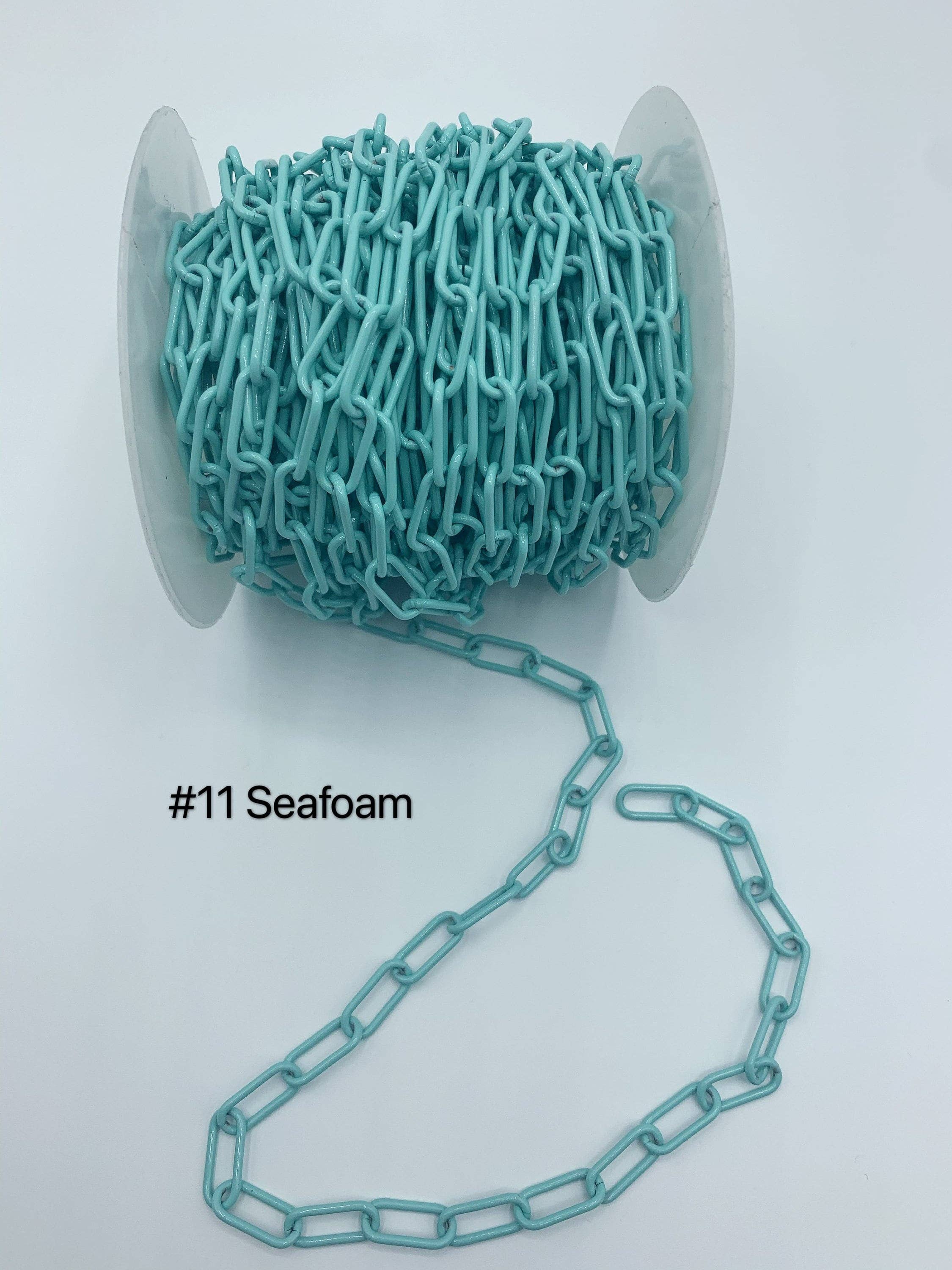 BestBeads&Beyond – wholesale Kedjehalsband – NYTT!!! 8x17mm emalj pappersklämma Kedja av Yard, Emalj Pop Kedja, Pappersklämma Emalj Metall Halsband, Partihandel #E5311