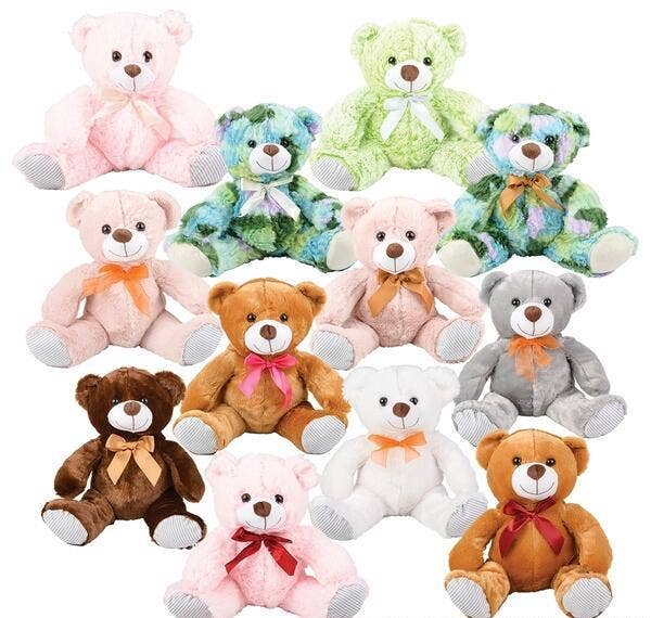 La Luna Bella - Toys - Wholesale Stuffed/Plush Toy - Kids & Baby - 10" RIBBON BEAR ASSORTMENT - LLB Plush Toys