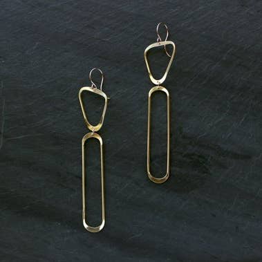 Phora Earrings, Large Statement Earrings, Handmade, Unique for wholesale by L.Greenwalt Jewelry