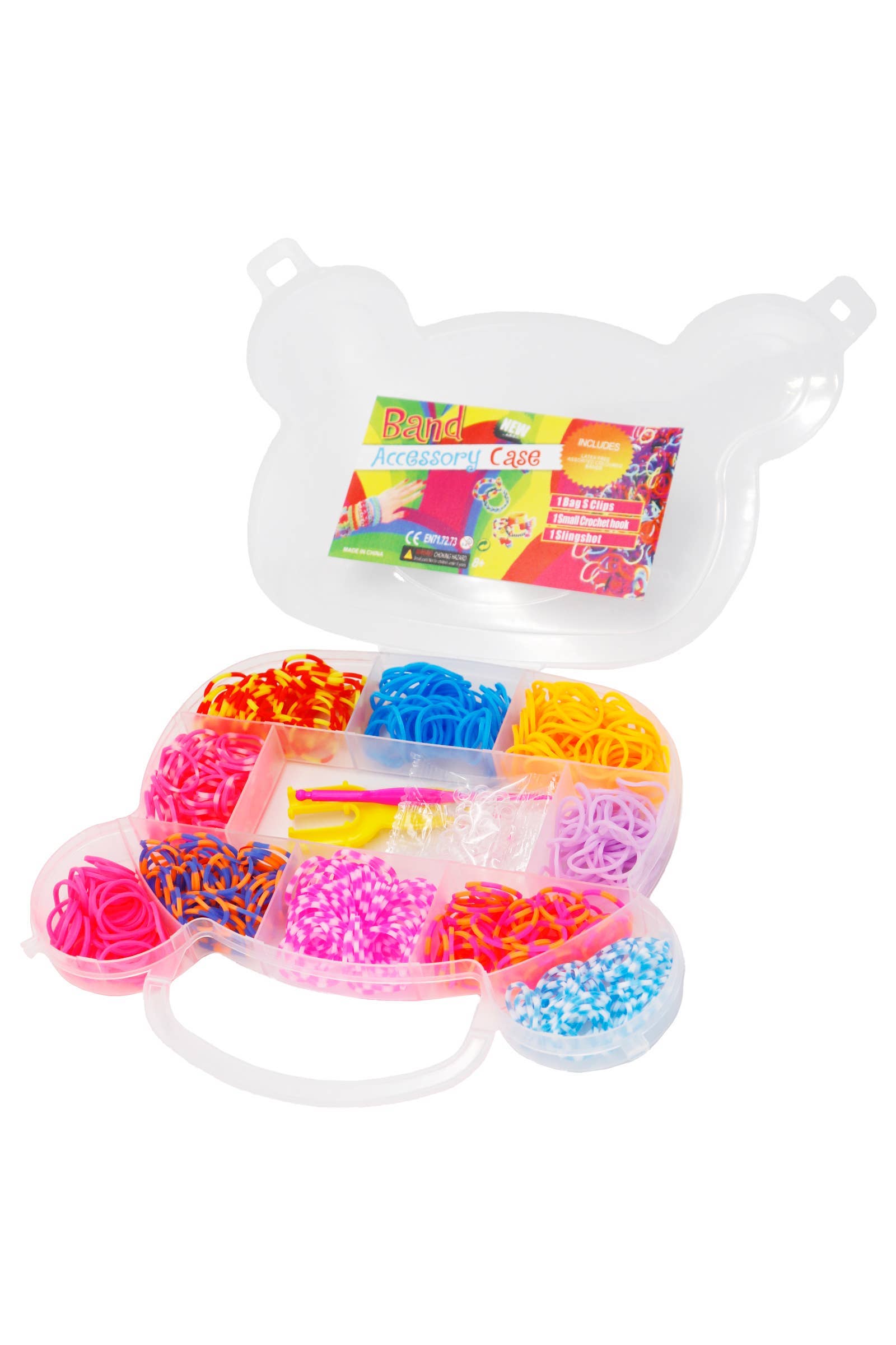 AS SHOWN Kids Teddy Bear Diy Rubber Band Loom Bracelet Kit for wholesale on Faire1