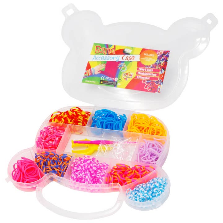 AS SHOWN Kids Teddy Bear Diy Rubber Band Loom Bracelet Kit for wholesale on Faire1