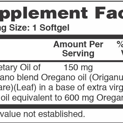 Health Thru Nutrition - Wholesale Oral Supplement/Vitamin - Oil of Oregano (Wild) 150mg (Non-gmo) 360 Softgels