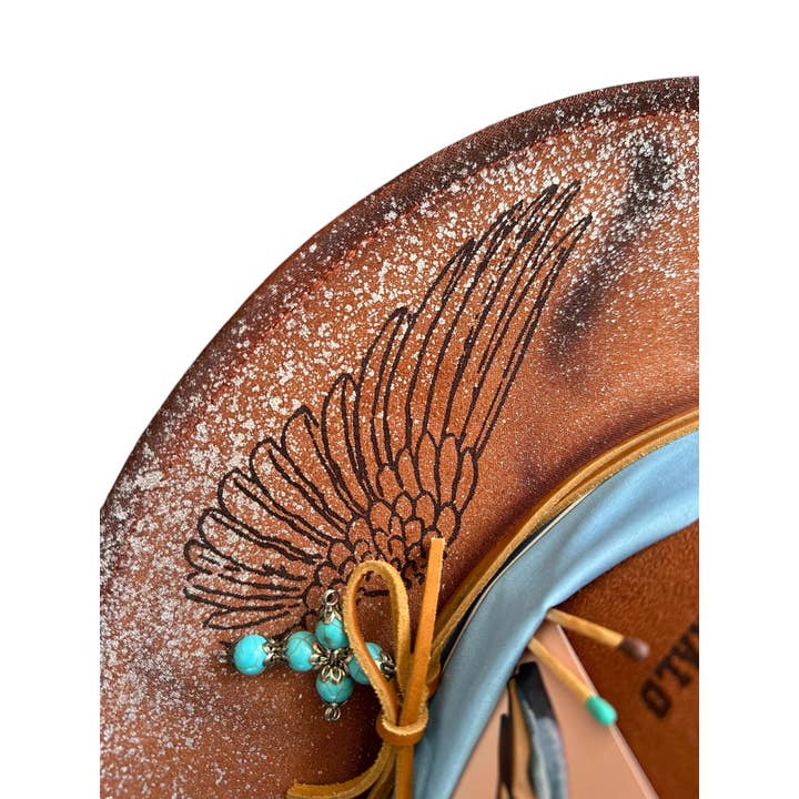 Wild Indigo - Wholesale Fedora - Women's - Hold My Halo Ombre Glitter Rancher Custom Hat3