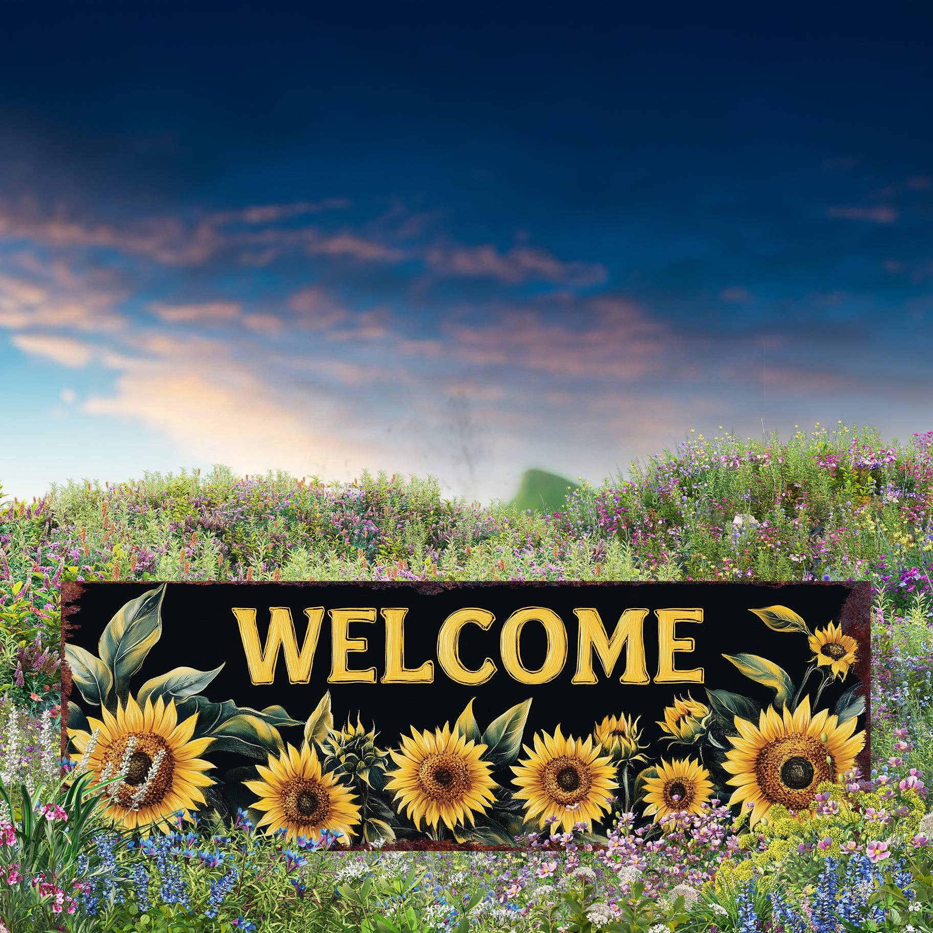TX USA Corporation – wholesale Gräspiggar – Sommar Solros Välkommen Trädgårdsstake | Rustik Bondgård Utomhusdekor Skylt2