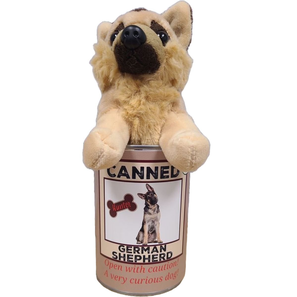 Canned Gifts - Wholesale Stuffed/Plush Toy - Kids & Baby - Canned German Shepherd | Stuffed Animal Dog Plush w/Jokes0