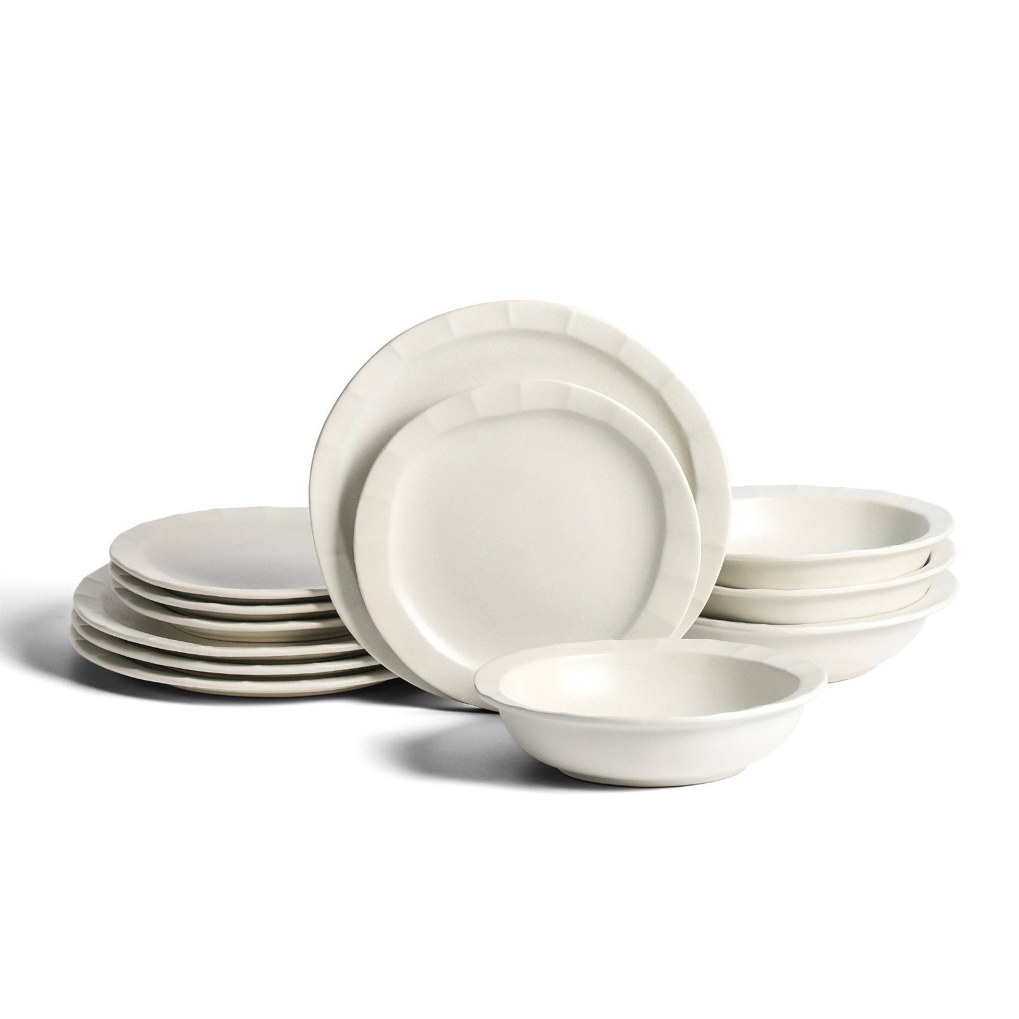 Stone  Lain - Wholesale Dinnerware Set - Oasis Stoneware Dinnerware Set - White0