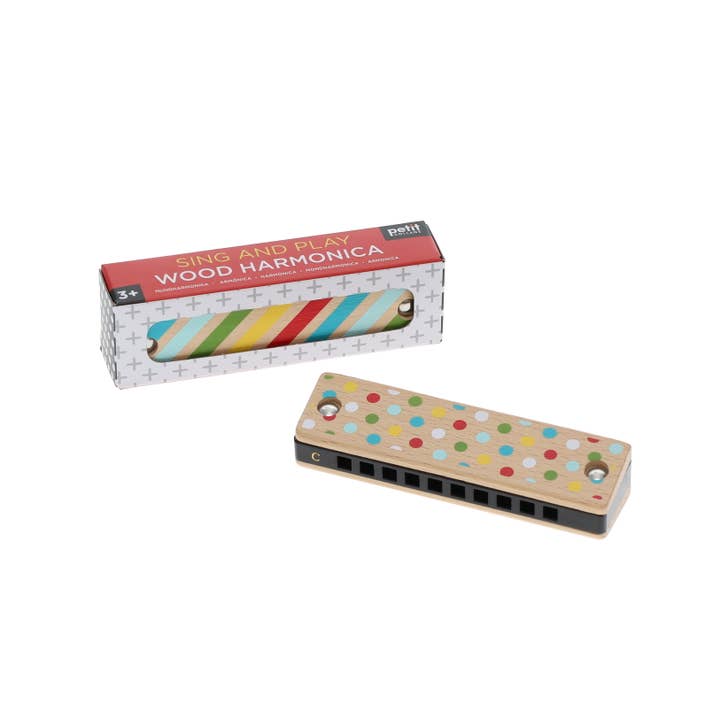 Chronicle Books - Wholesale Musical Toy - Kids & Baby - Harmonica CDU of 10 Petit Collage