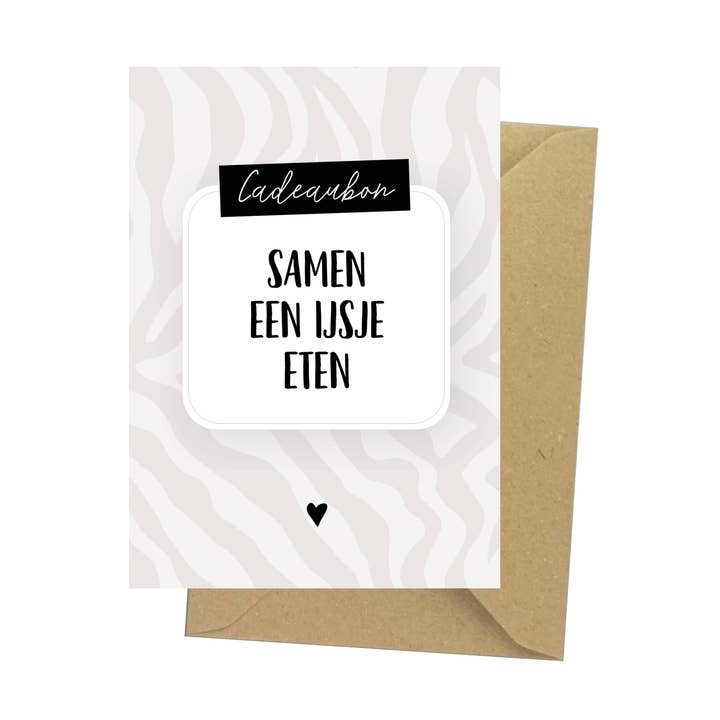 Cartão Presente - comer gelados por atacado de Studio Hoeked