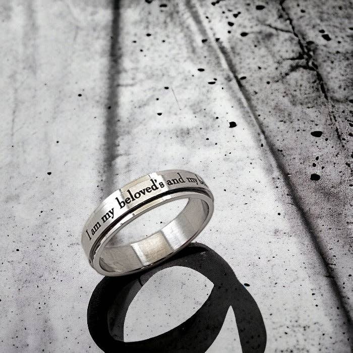 Forgiven Jewelry - Wholesale Band/Stacked Ring - I Am My Beloved Ring Hebrew0