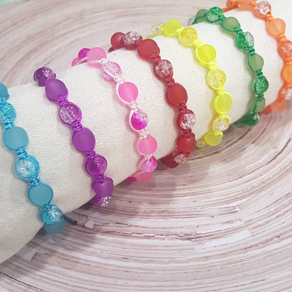 Bracciale Shamballa con perline originali e cordino in nylon regolabile per la vendita all'ingrosso da parte di Shin&A