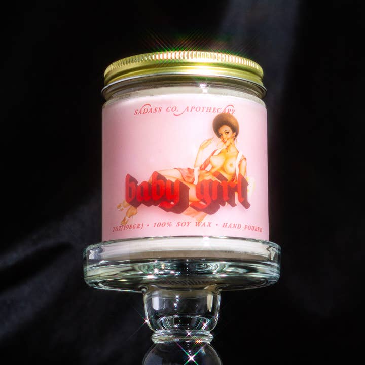 Petite fille - Bougie au soja de 7 oz pour la vente par Sadass Co.