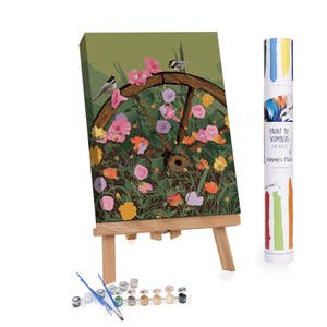 Winter Greenery Paint-By-Numbers kit
