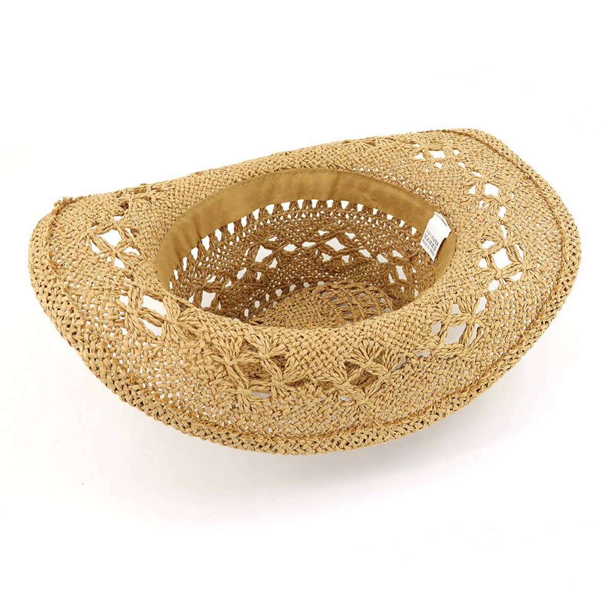 ACCITY - Wholesale Cowboy Hat - Women's - Cowboy Straw Hat with Turquoise Belt Decor_CWAH12523