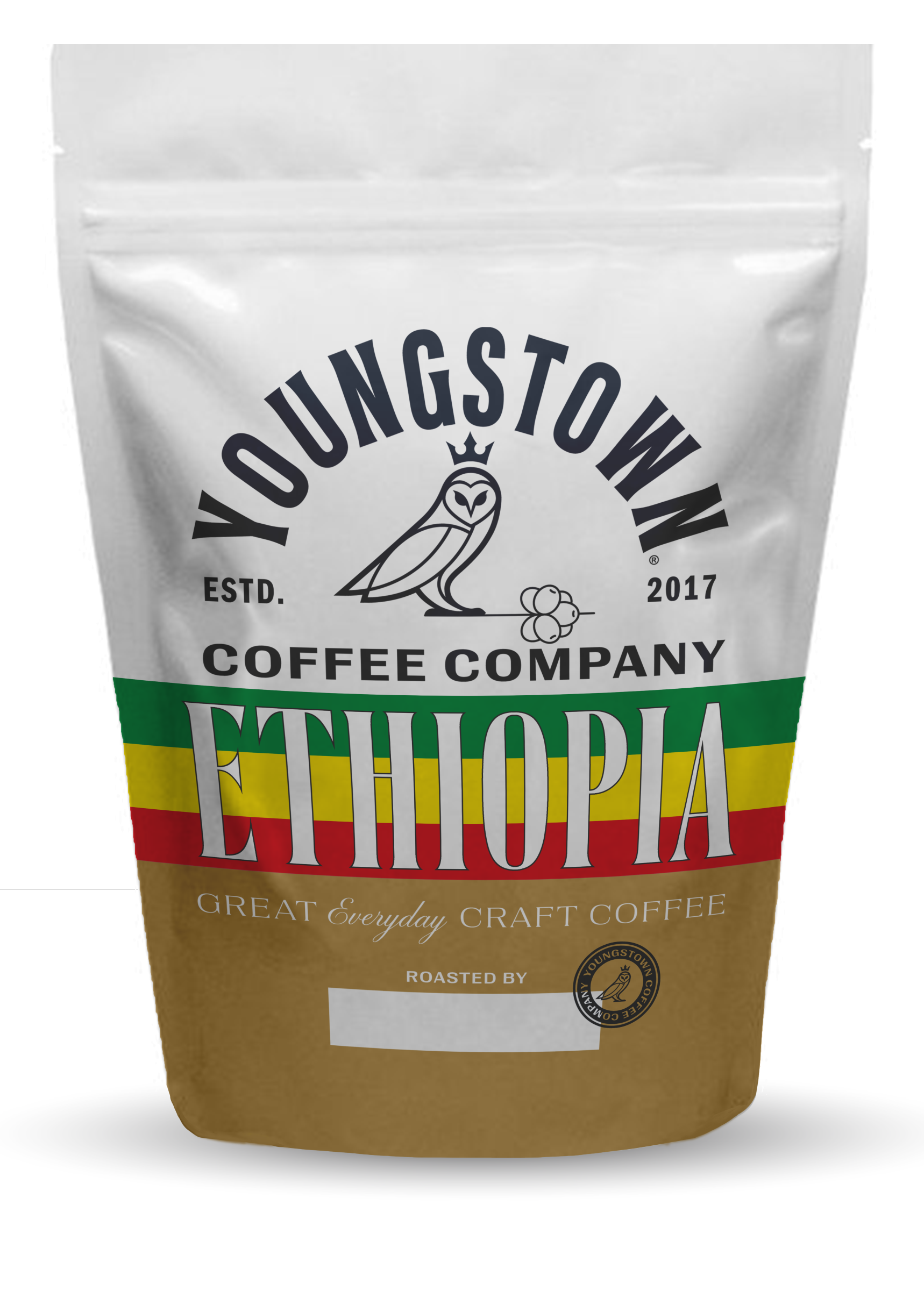 Youngstown Coffee Co. – wholesale Coffee beans – Single Origin Ethiopian Yirgacheffe (INDIVIDUAL 12OZ BAGS)0