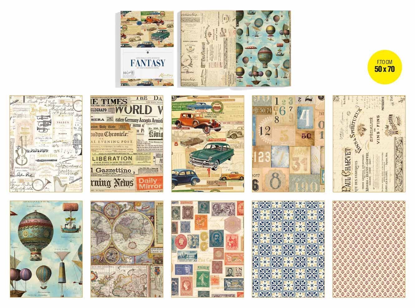 San Lorenzo Design - Wholesale Flat Wrap - Florentine  Wrapping Paper Assortment Books, 10 Folded Sheet1