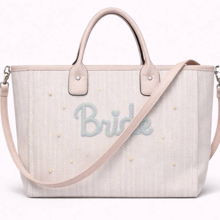 Pearl BRIDE Crossbody large tote bag for wholesale by Cloth N Card