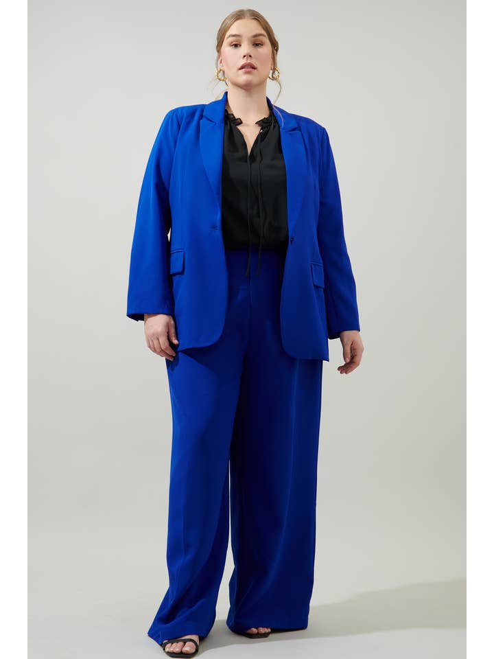 Sugarlips - Wholesale Blazer - Women's - Chelsea Fitted Notch Lapel Blazer Curve