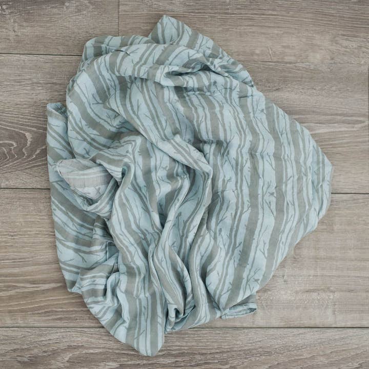 Graced Soft Luxuries - Wholesale Swaddle - Baby - 2-Pack Woodland Forest Bamboo Muslin Swaddle Blankets