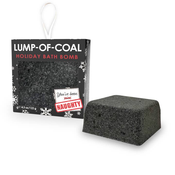 Seriously Shea - Wholesale Bath Bomb/Fizz - Christmas Best Seller! Lump-of-Coal Bath Bomb w/free display
